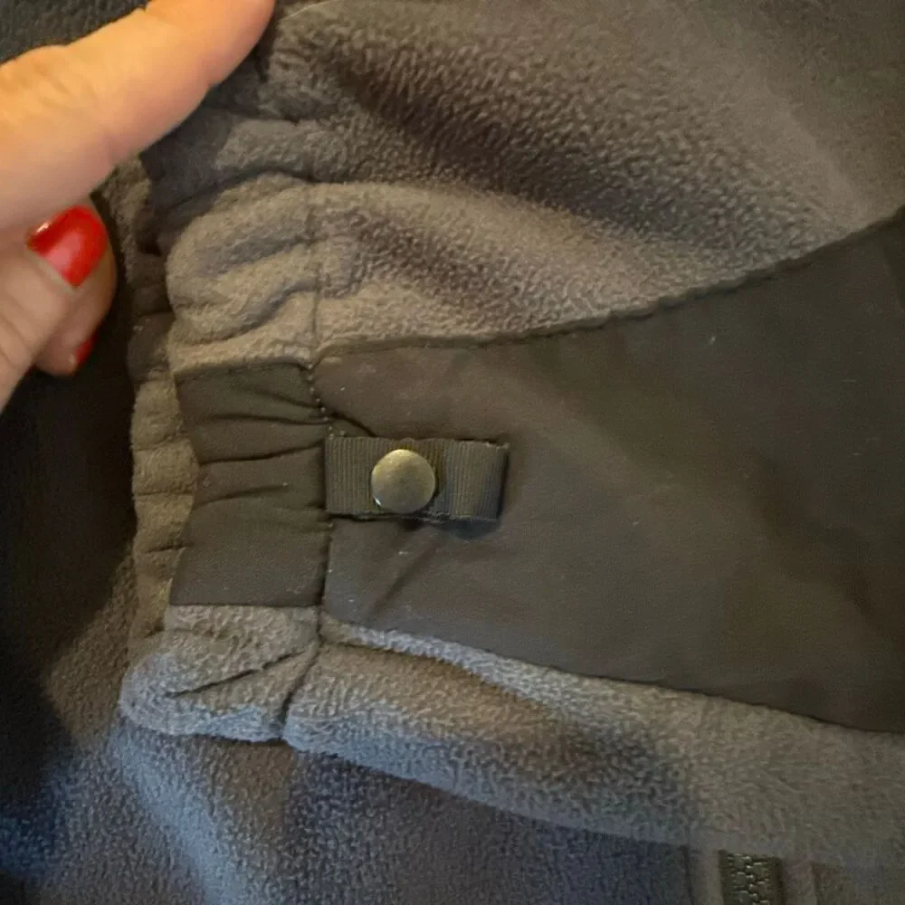 The North Face men’s grey full zip fleece jacket size XL